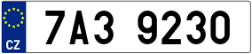 Trailer License Plate